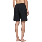 Versace Underwear Black Logo Tape Swim Shorts