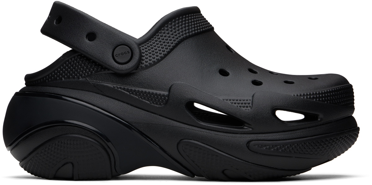【関税込み】Bubble Crush Sandals - Crocs - Synthetic - Black Crocs Bubble Crush Clogs in Black | SVD USA