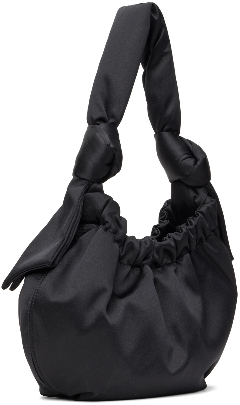 【新品未使用】GANNI ビーニー 黒 Ganni Women's Black Leather Knee High Chelsea Boots Size 35