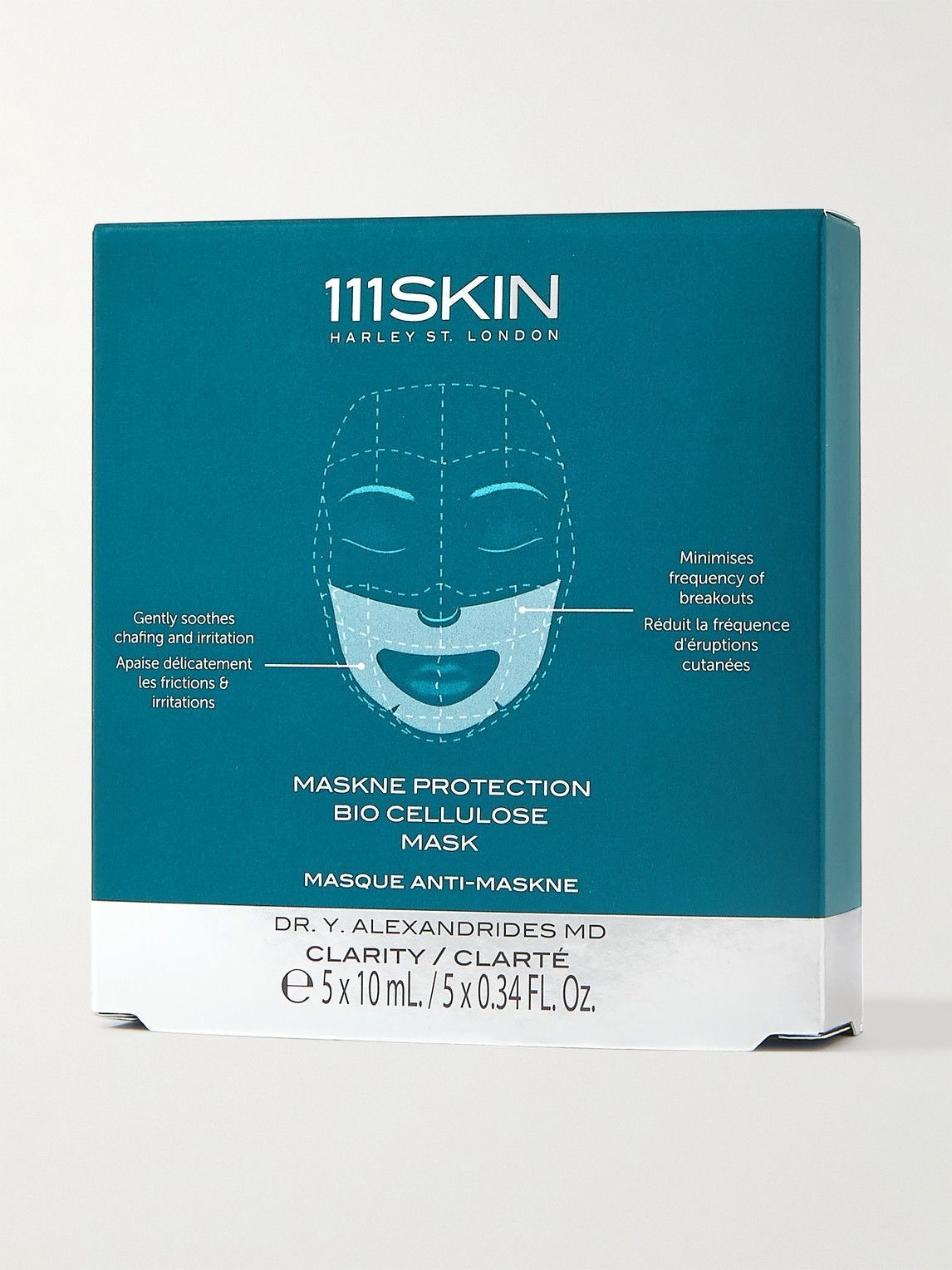 111Skin - Maskne Protection Bio-Cellulose Mask, 5 x 10ml