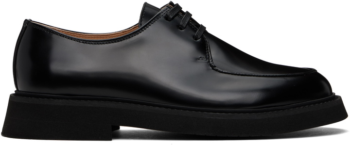 A.P.C. - Blair Full-Grain Leather Derby Shoes - Black A.P.C display picture 1