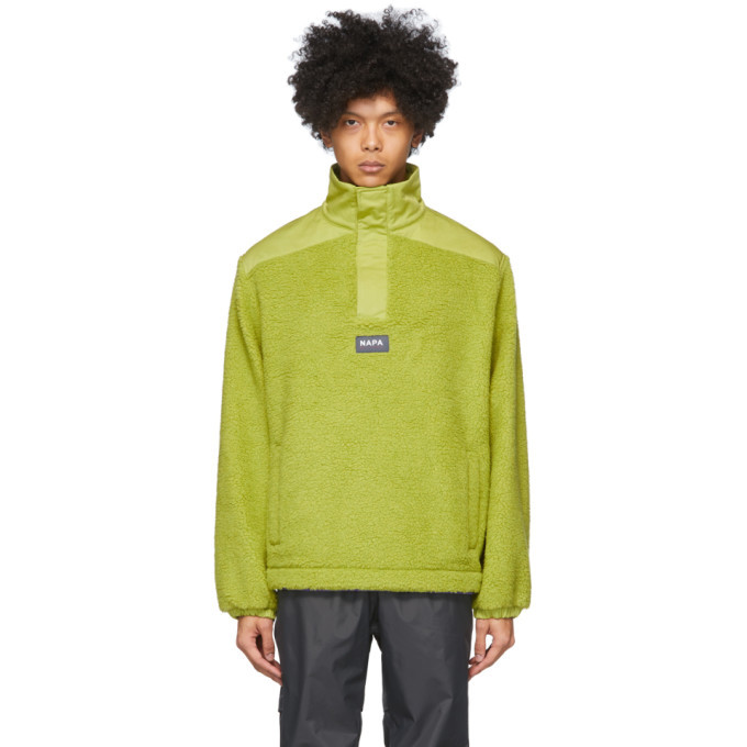 NAPA by Martine Rose Green T-Crantock Fleece Zip Pullover Napa x