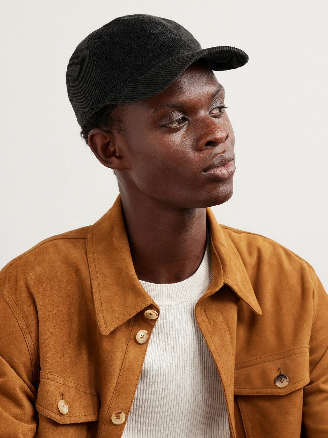 Loro Piana☆キャップ☆最終お値下げ！ Loro Piana Logo corduroy baseball cap Loro Piana