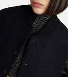 Golden Goose - Leather-trimmed bomber jacket