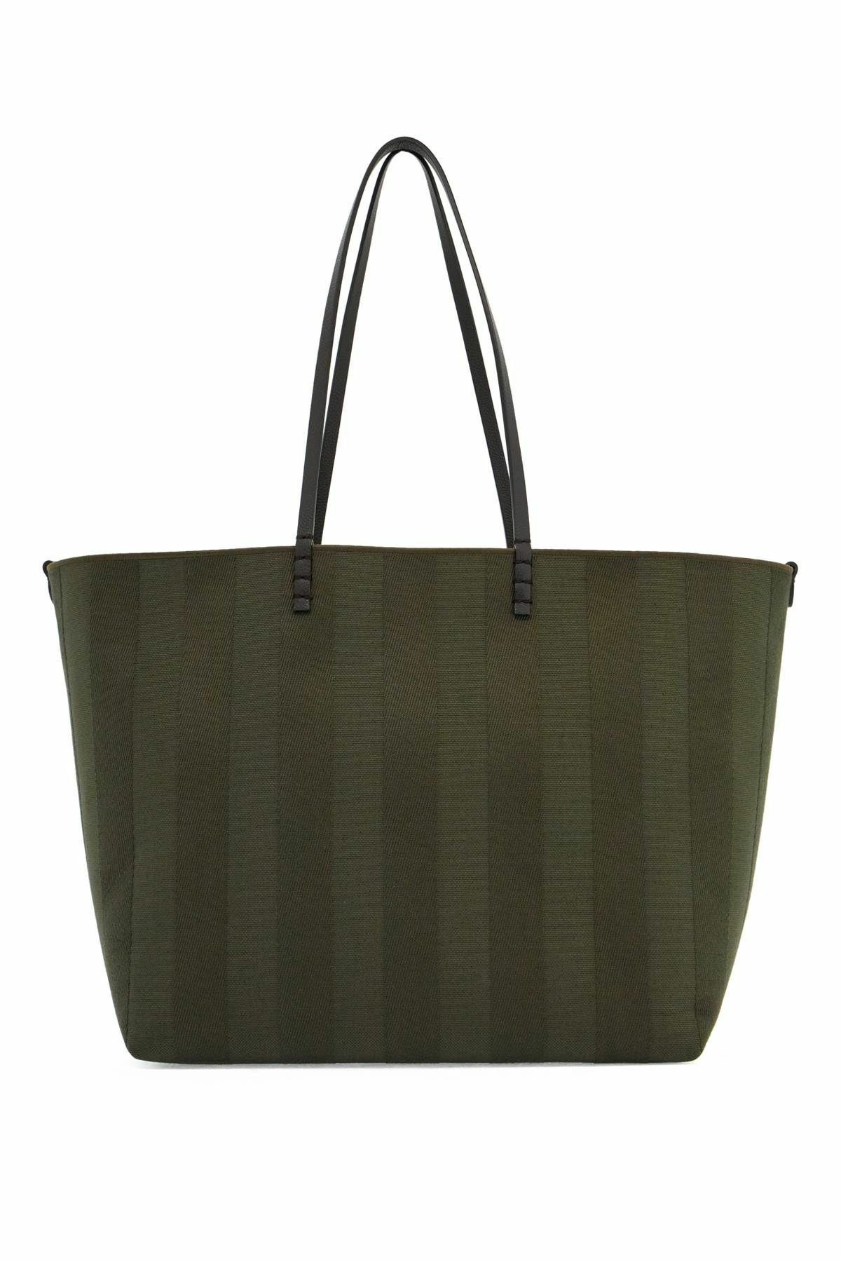 FENDI reversible roll large shopping bag Green Fendi