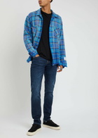 7 For All Mankind Slimmy Tapered-leg Jeans Dark Blue