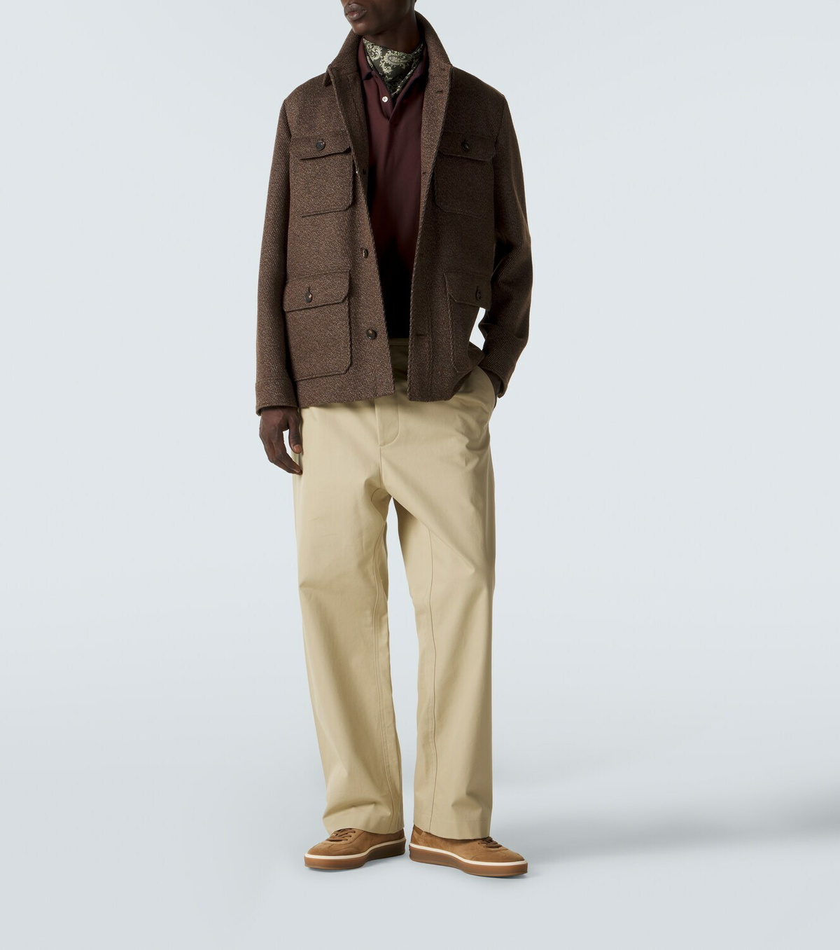 Loro Piana Tennis Walk suede sneakers