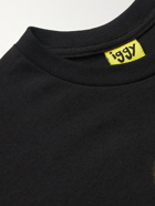 iggy - Printed Cotton-Jersey T-Shirt - Black