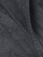 TEKLA - Organic Cotton-Terry Hooded Robe - Black