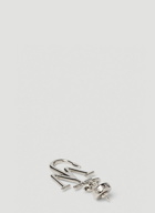 Asymmetric Anchor Earrings in Silver