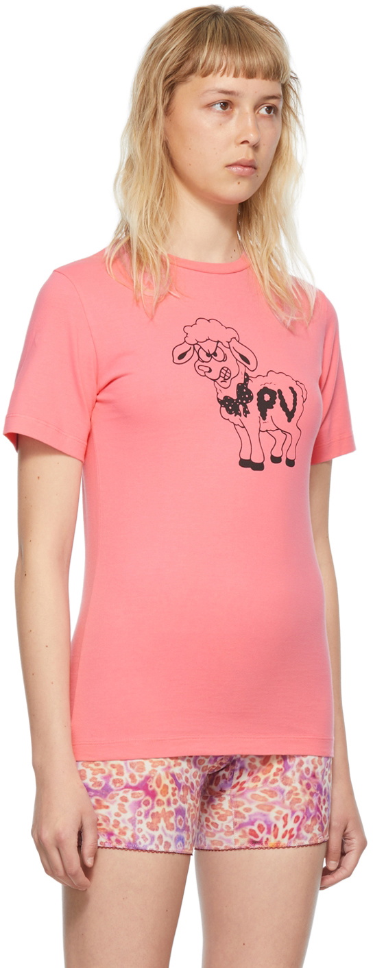 PRISCAVera SSENSE Exclusive Pink Cotton T-Shirt