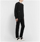 Fendi - Logo-Detailed Fleece-Back Cotton-Jersey Sweatshirt - Black