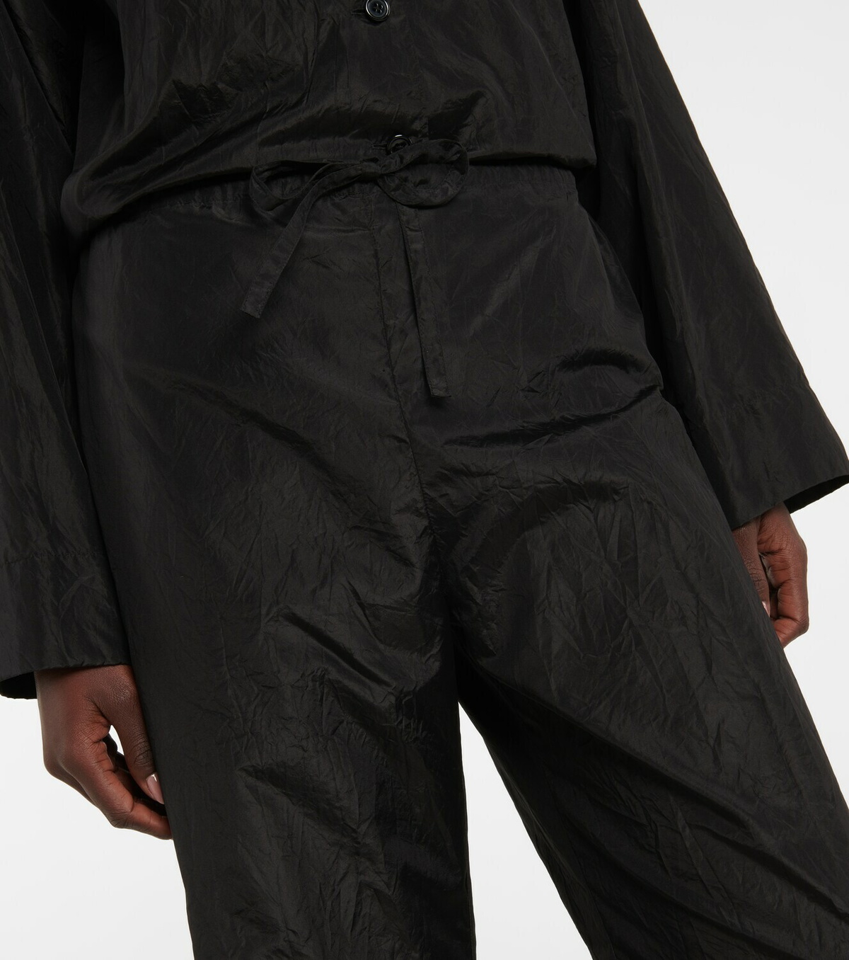 The Row Hypnos high-rise silk cropped pants The Row