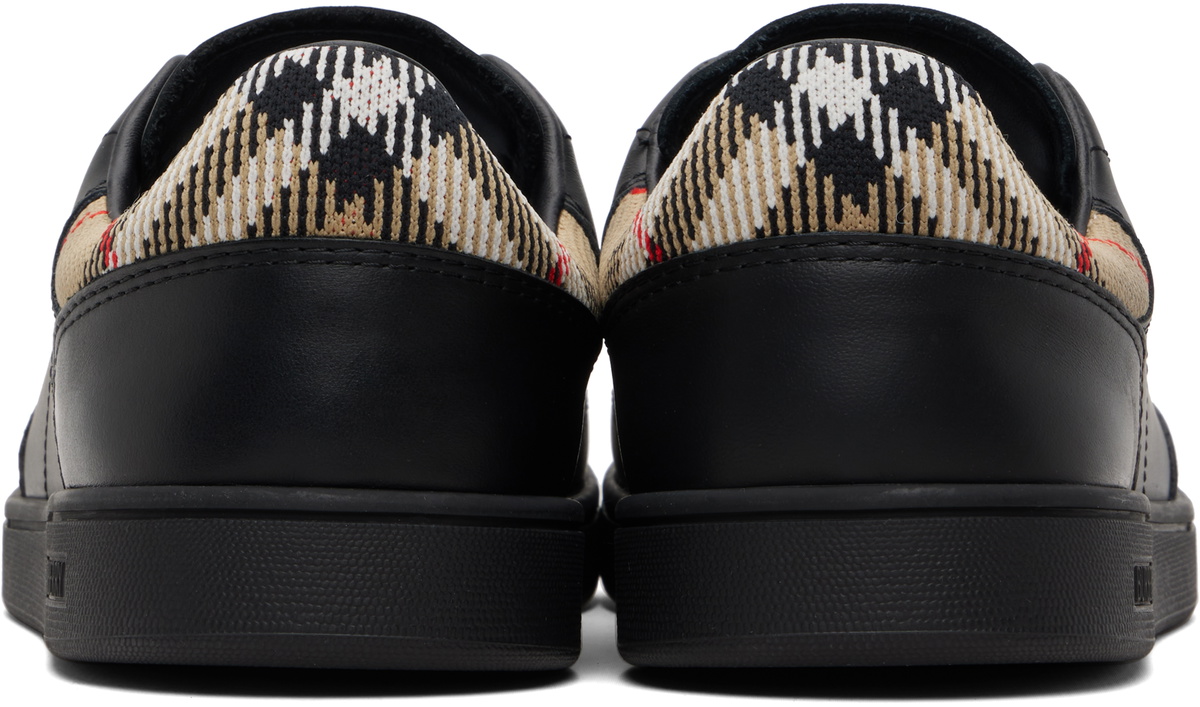 Burberry Black Leather Set Sneakers