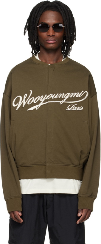 Photo: WOOYOUNGMI Khaki Cardigan Sweatshirt