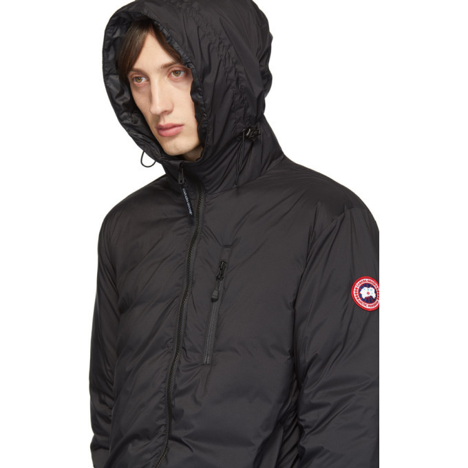 Canada Goose Black Down Lodge Hooded Jacket