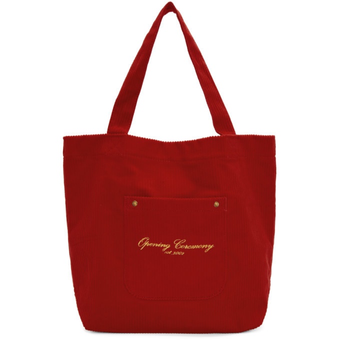 Photo: Opening Ceremony Red Corduroy Tote