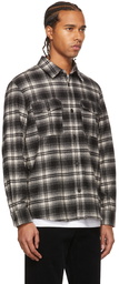 A.P.C. Black Plaid Leo Overshirt