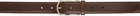 Brunello Cucinelli Brown Smooth Leather Buckle Belt