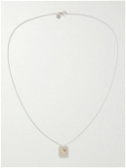Tom Wood - Mined Rhodium- and Gold-Plated Recycled Silver Diamond Pendant Necklace