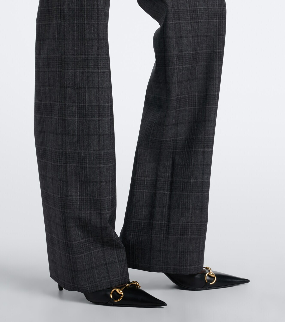 Gucci Checked wool straight pants
