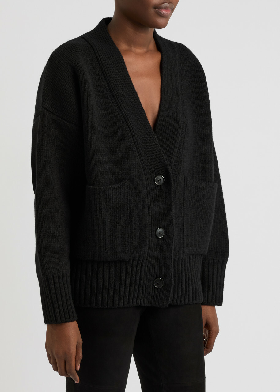 Rohe Wool Cardigan Black