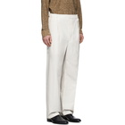 Lemaire Off-White Poplin Drawstring Trousers