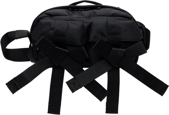 Photo: Simone Rocha Black Beaded Classic Bow Crossbody Bag