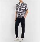 Holiday Boileau - Camp-Collar Floral-Print Woven Shirt - Blue