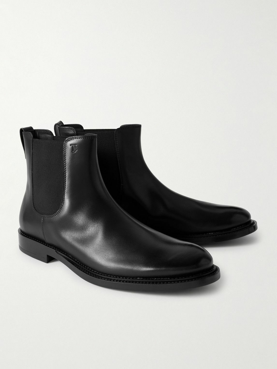 Tod's - Glossed-Leather Chelsea Boots - Black