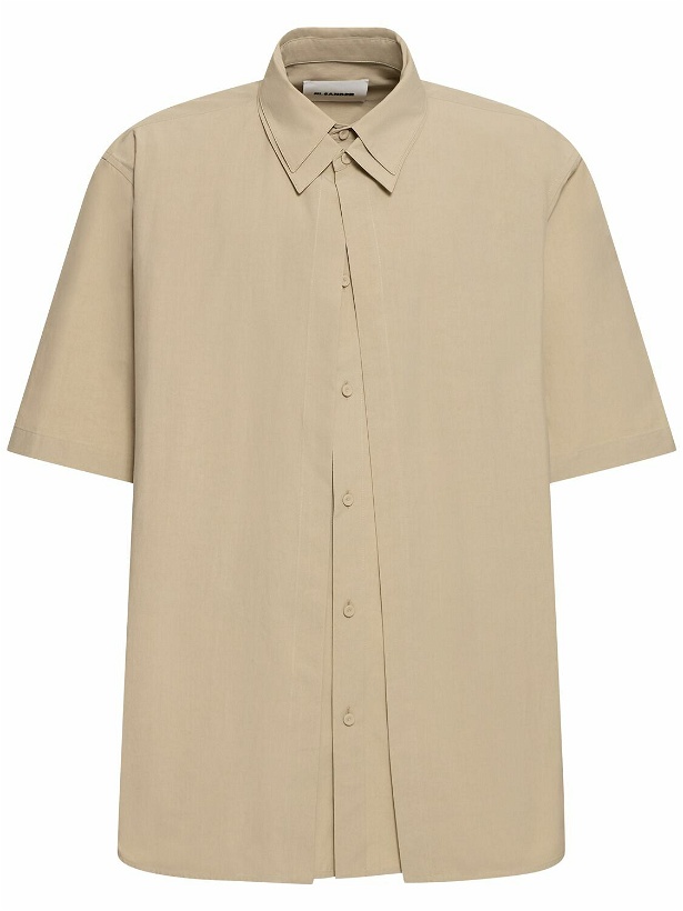 Photo: JIL SANDER Boxy Fit Short Sleeve Cotton Shirt