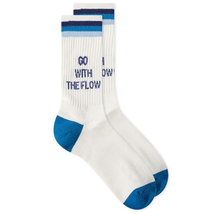 Photo: Anonymous Ism G.W.T.F Pile 3Q Sock in Off White