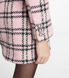 Alessandra Rich Sequined bouclé cropped jacket