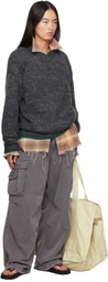 ERL Gray Classic Camo Cargo Pants