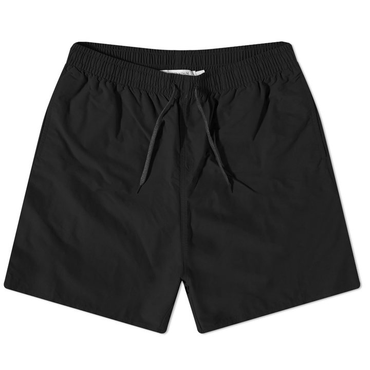 Photo: Maison Kitsuné Men's Swimshorts in Black