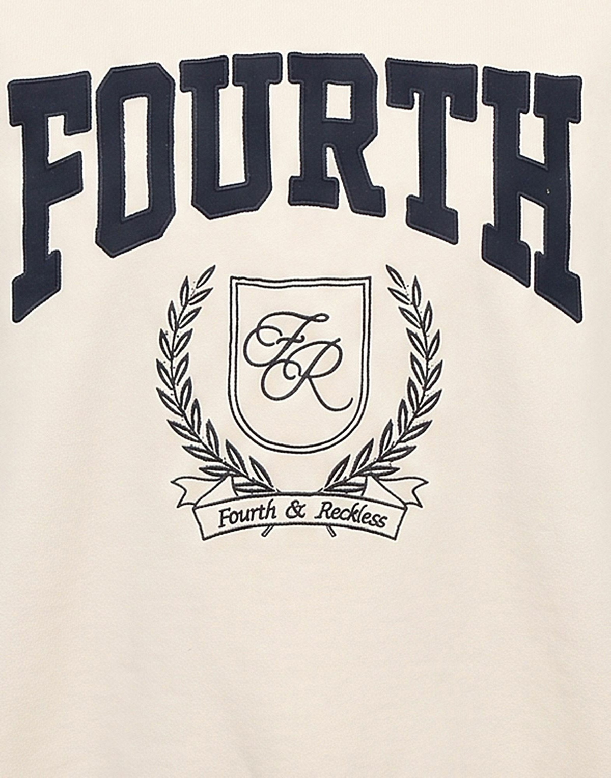 4th & Reckless Womens Sweatshirt Ivory