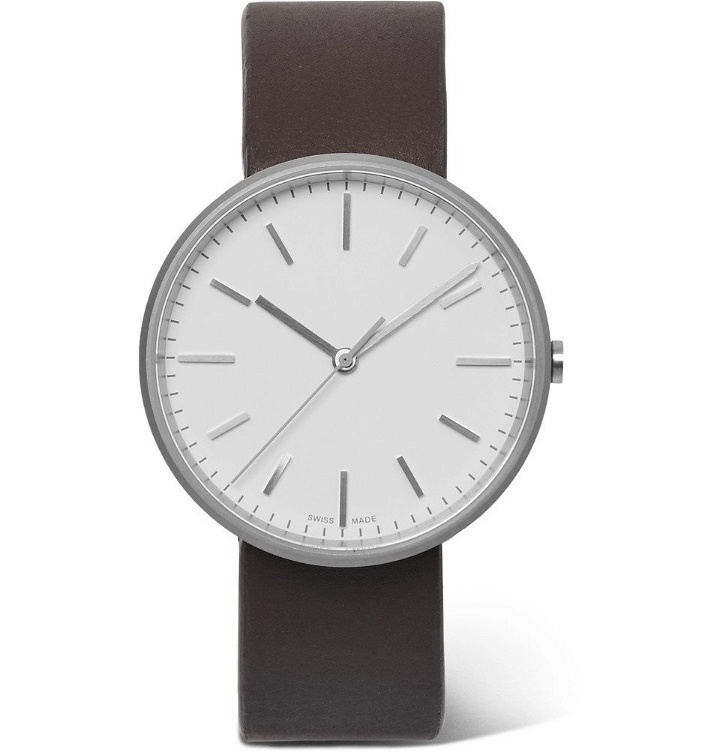 Photo: Uniform Wares - M37 PreciDrive Stainless Steel and Leather Watch - White