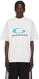 Balenciaga White Loop Sports Icon Medium Fit T-shirt
