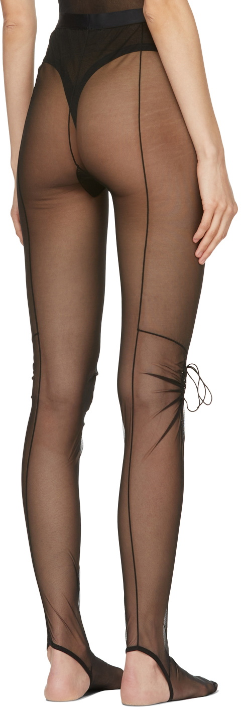 Nensi Dojaka keyhole-detail semi-sheer Tights - Farfetch