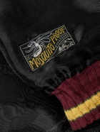 KAPITAL - Souvenir Embroidered Organza Bomber Jacket - Black