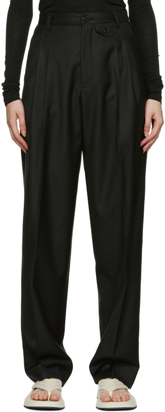 Photo: Maiden Name SSENSE Exclusive Black Emily Trousers