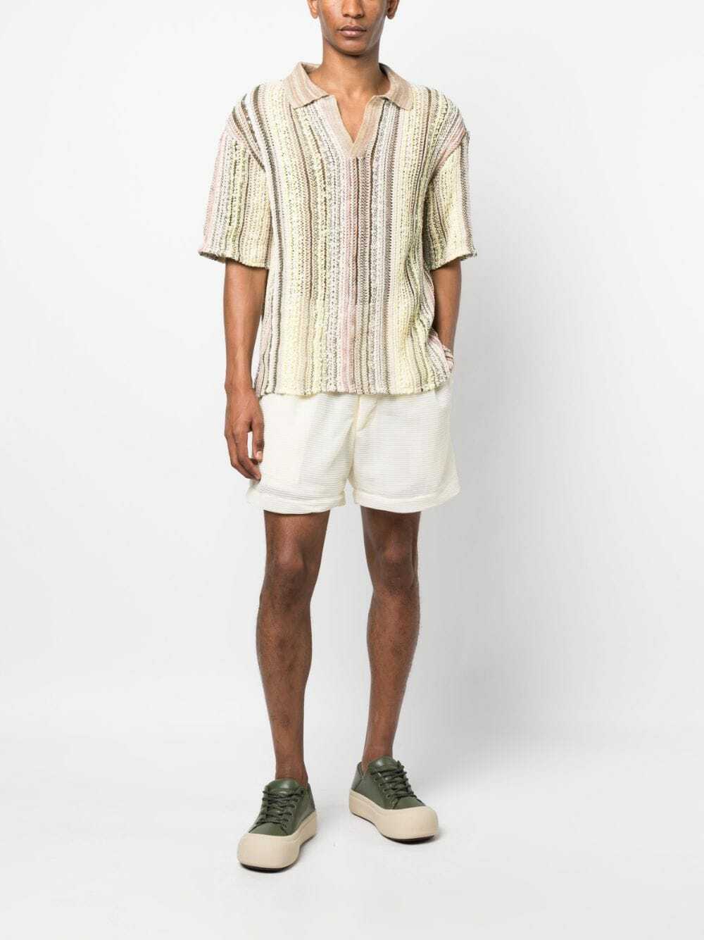 VITELLI - Linen Blend Cotton Polo Shirt