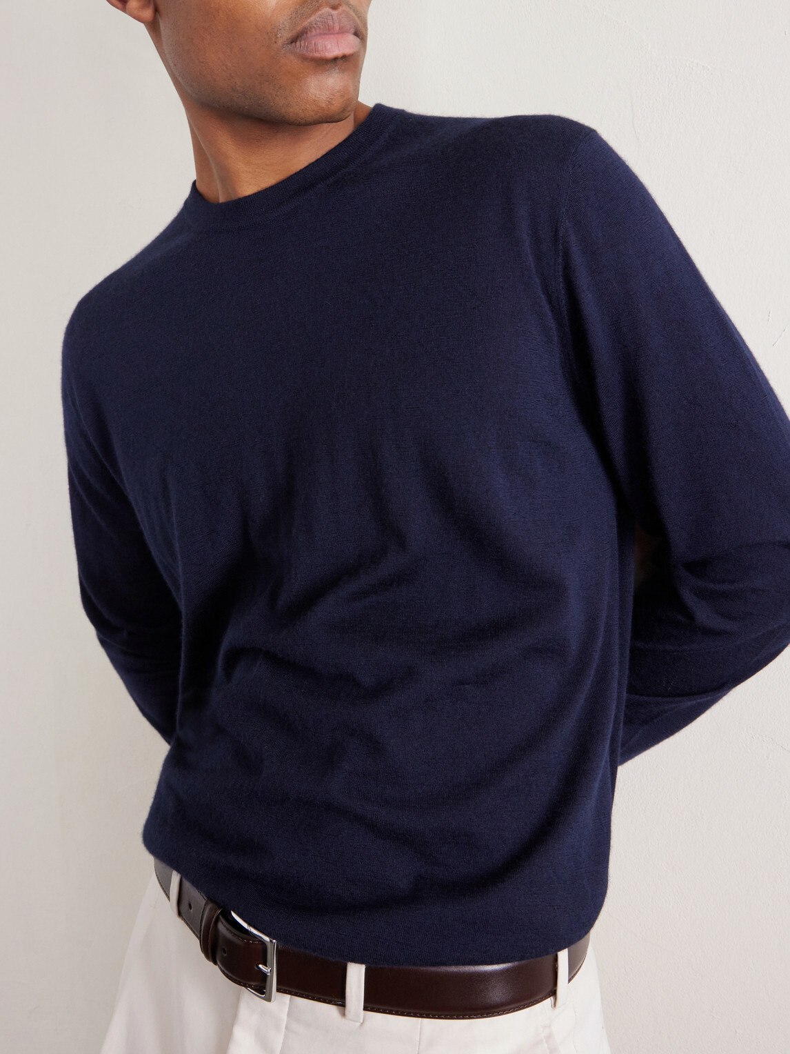 Thom Sweeney - Cashmere and Silk-Blend Sweater - Blue