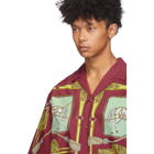 Gucci Red Baroque Sellier Bowl Short Sleeve Shirt