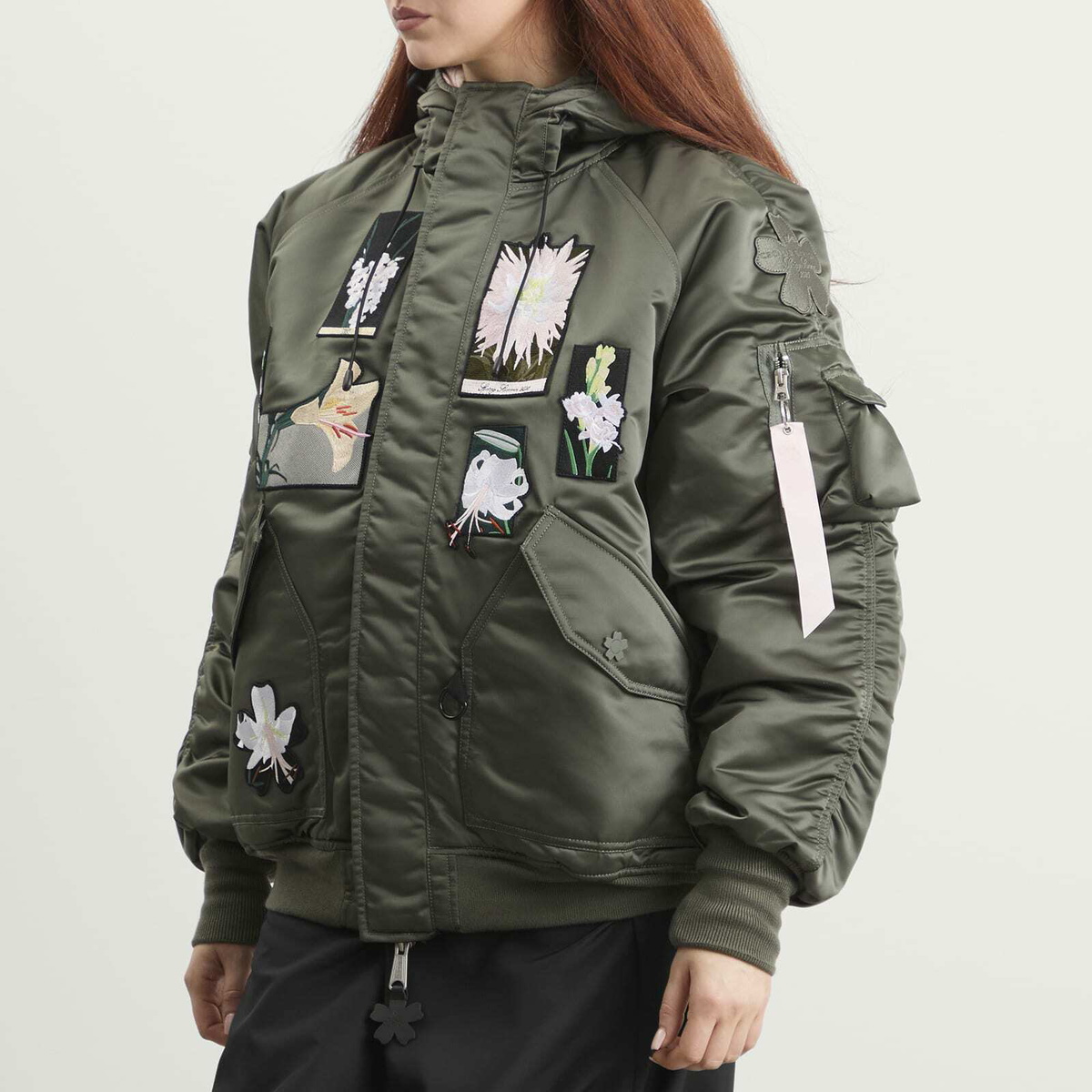 Cecilie Bahnsen Women's x Alpha Industries N-2B Patch Jacket in Vintage Green