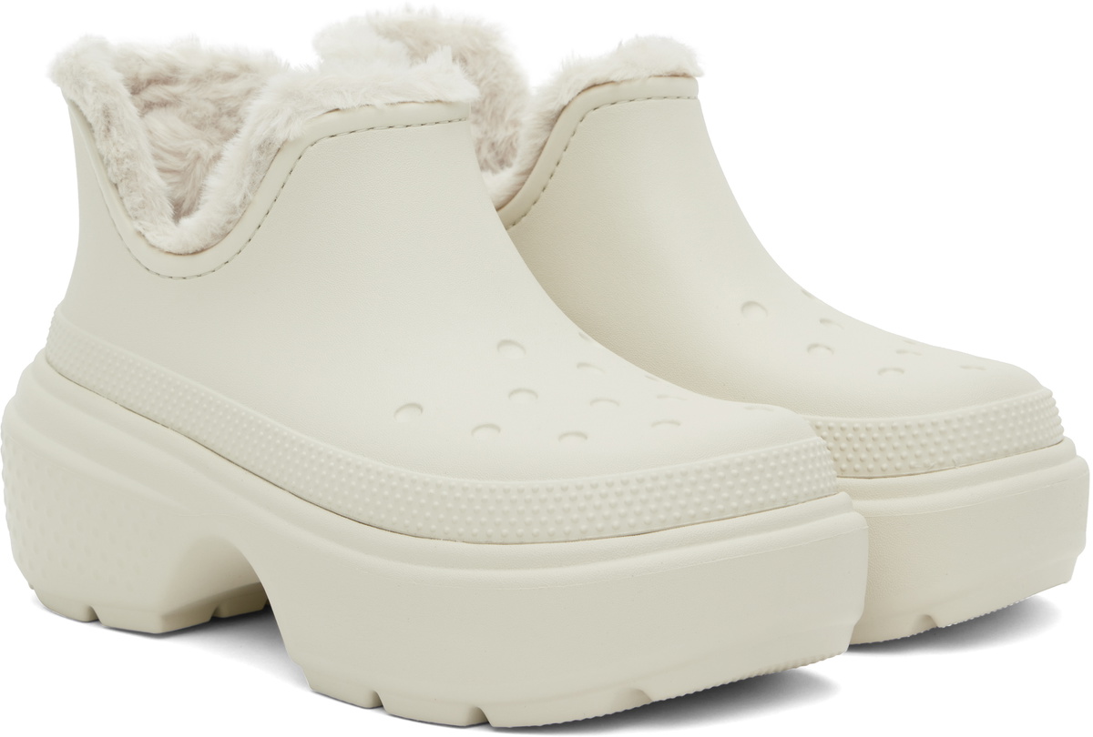 【関税込み】Crocs オフホワイト Stomp ブーツ Crocs Off-White Stomp Shorty Ankle Boots Crocs