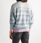Isabel Marant - Striped Intarsia Knitted Sweater - Blue