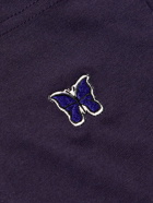 Needles - Logo-Appliquéd Jersey T-Shirt - Purple
