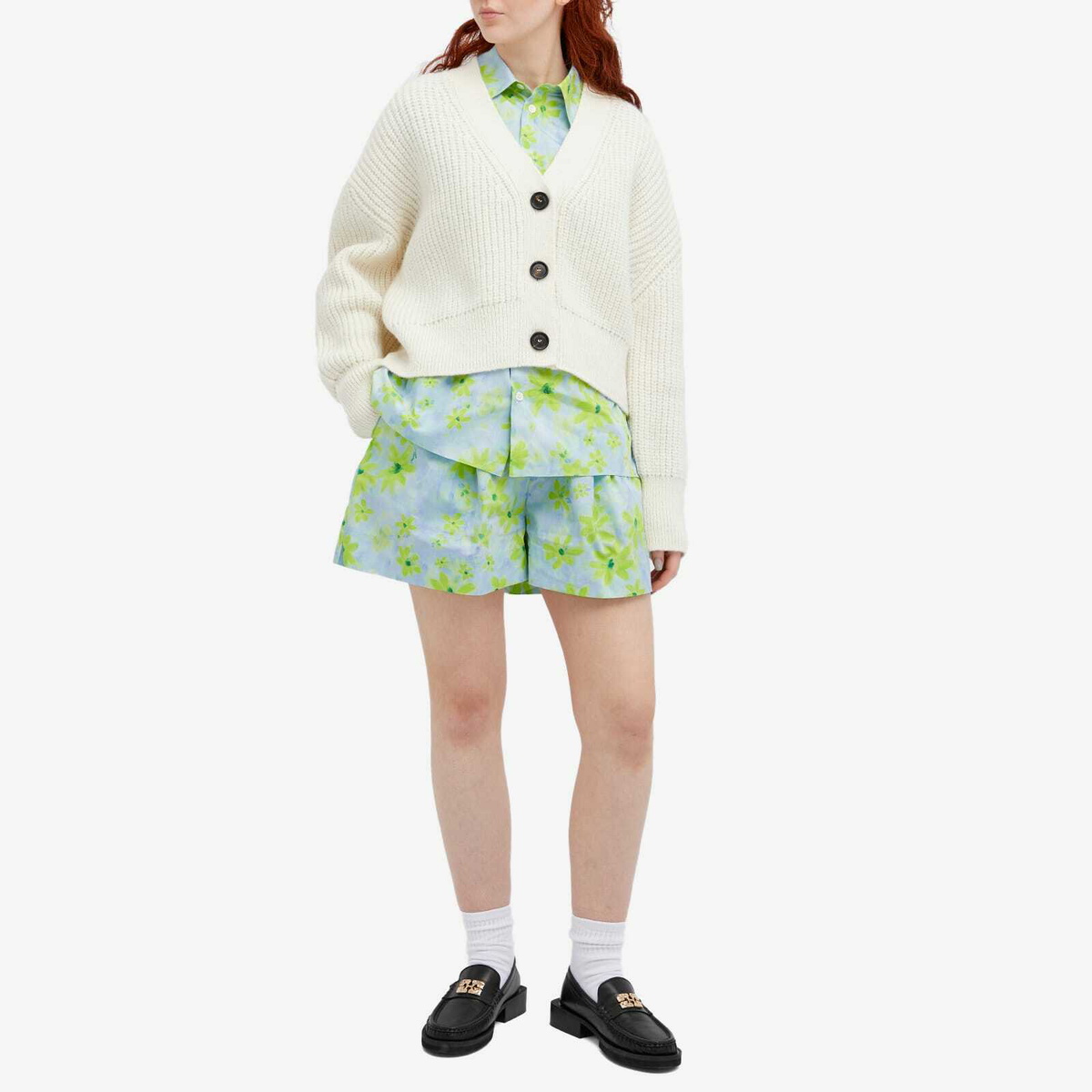 Marni Women's Printed Shorts in Aquamarine