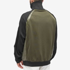 Moncler Men's x adidas Originals Zip Up Knit Track Jacket in Black/Olive